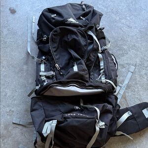 High Sierra Black and Gray Backpack for Men